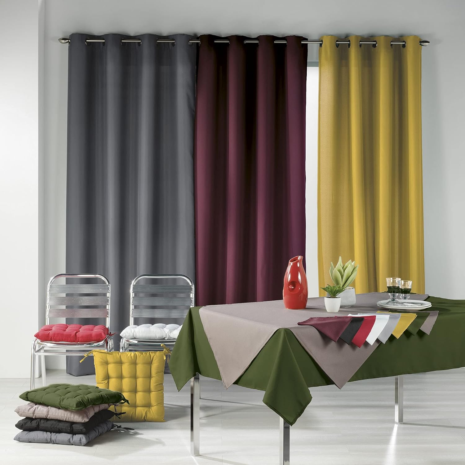 Nappe rectangle - Essentiel - 140x200 cm - polyester uni miel
