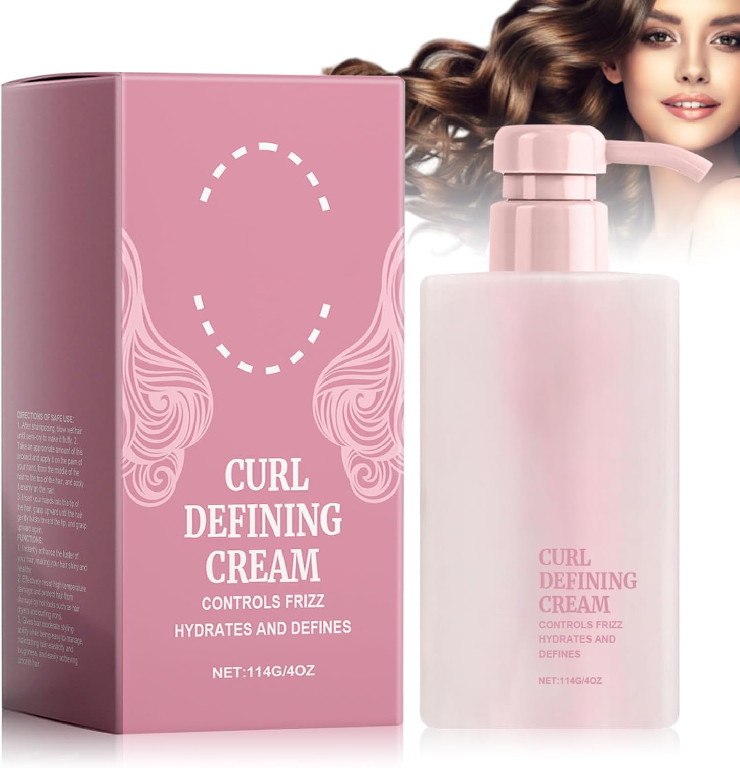 Crème cheveux bouclés - hydratante coco & karité bio - soin coiffant volume cheveux secs