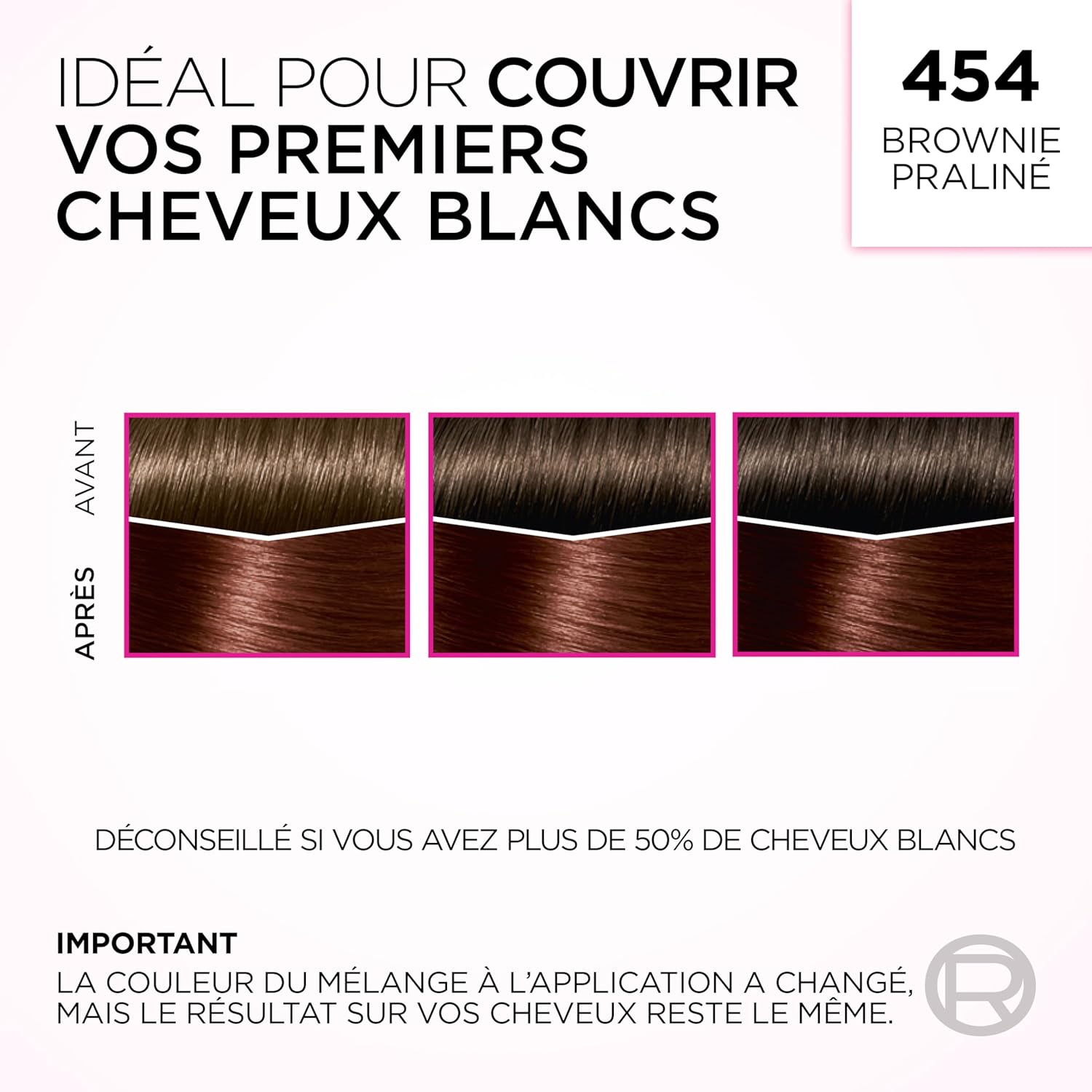 L'Oréal Paris - Casting Crème Gloss - semi-permanent, sans ammoniaque - couleur soin Brownie Praliné, 454