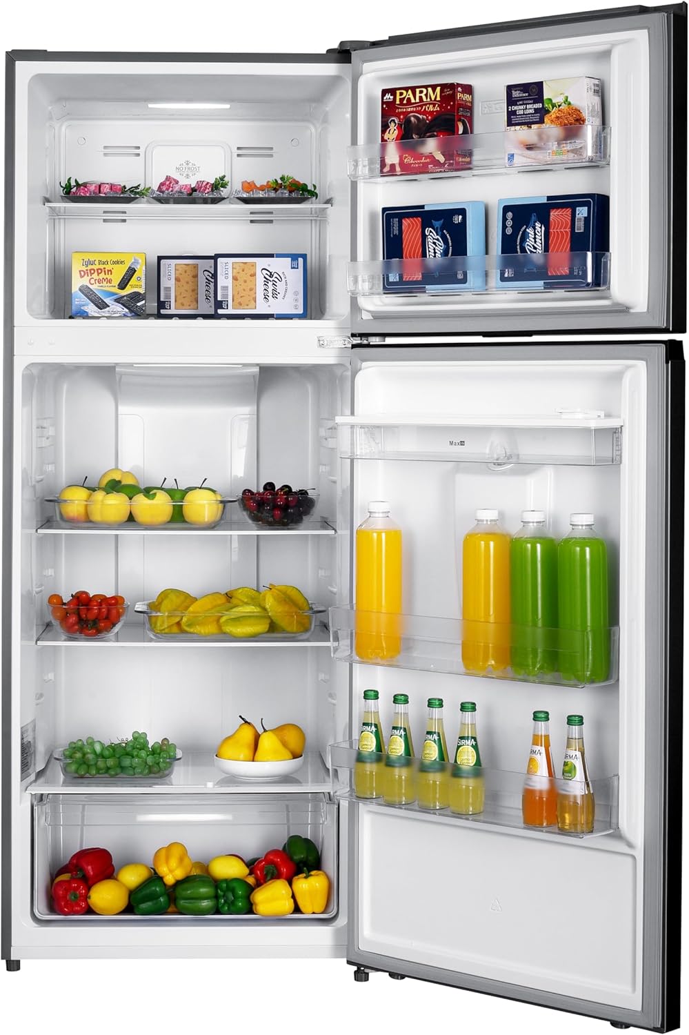 GEDTECH - Réfrigérateur combiné inox, 415L, No Frost, eau - GDP415NFIX