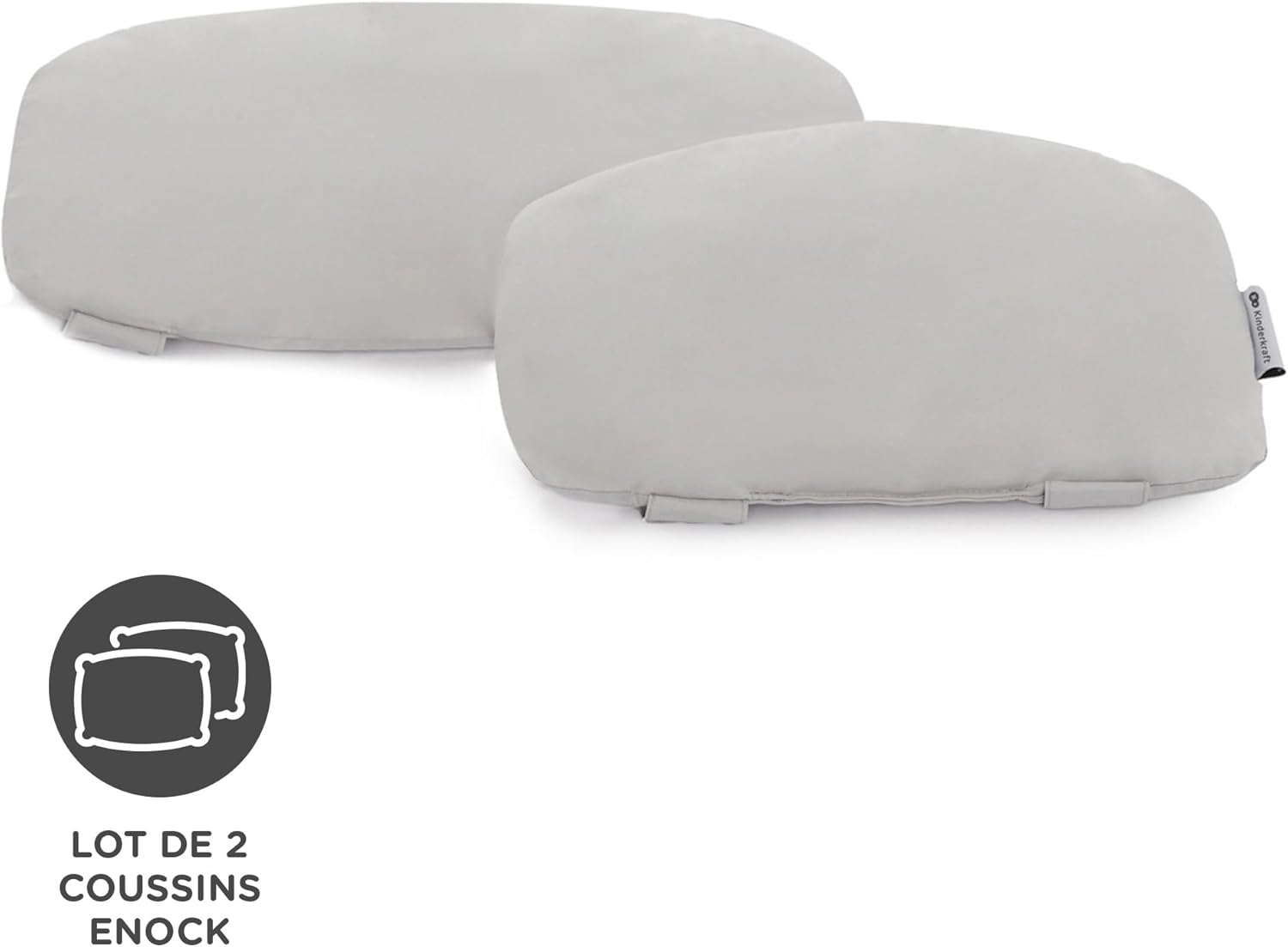 Kinderkraft - ENOCK - chaise 2-en-1 réglable, bois, harnais 3pts, 35kg, Blanc