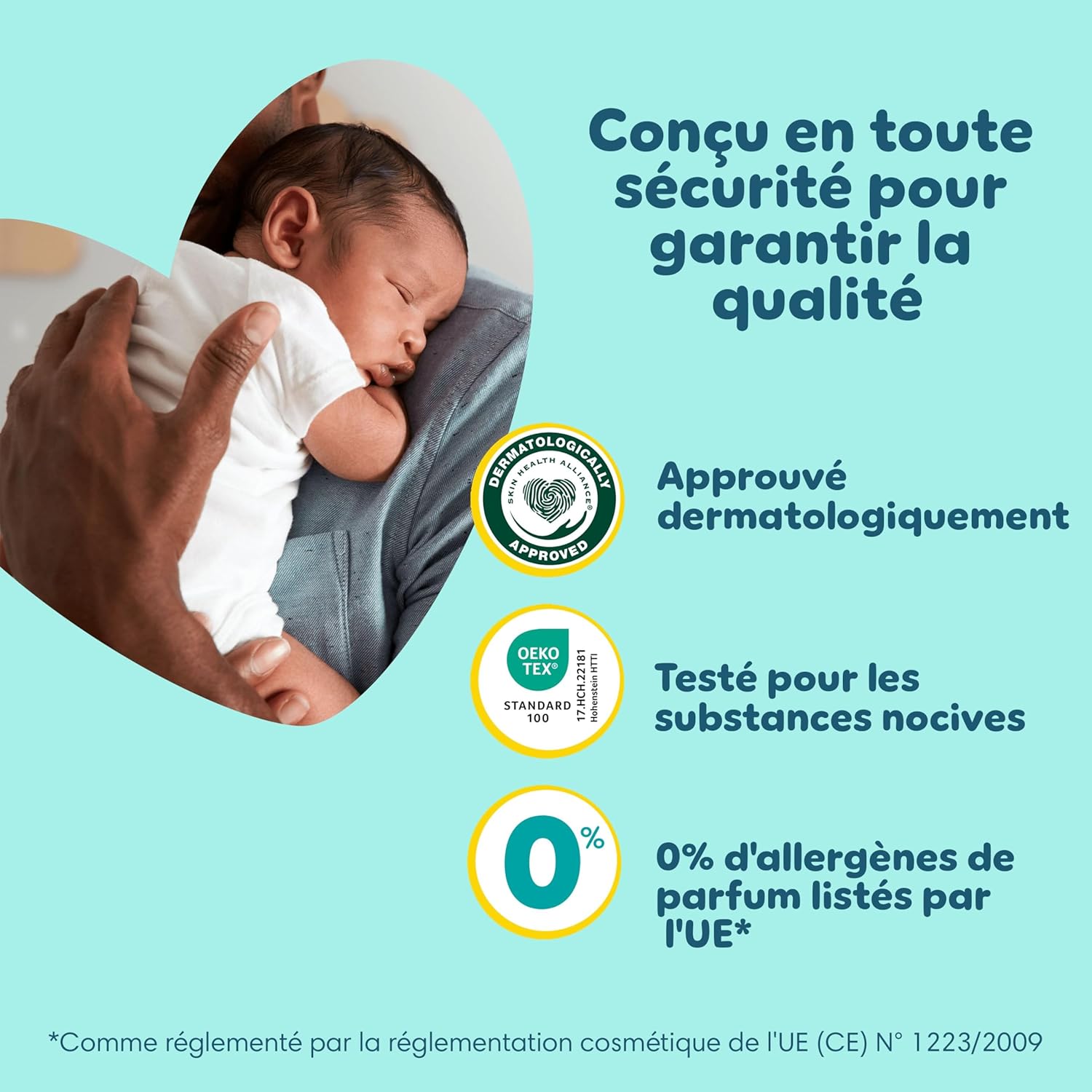 Pampers - Premium Protection taille 2 - 4-8kg - 240 couches, double protection fuites et peau