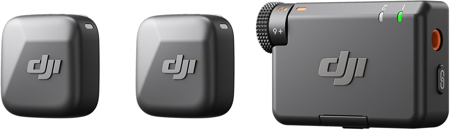 DJI - Mic Mini Série - compact - 2 émetteurs, micro riche, 2 personnes