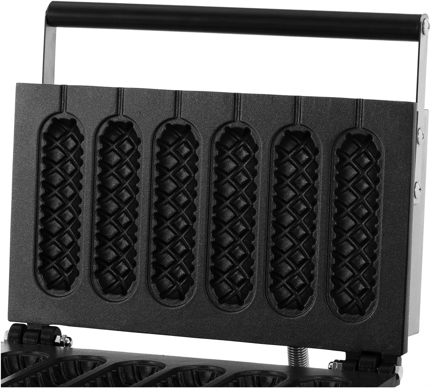 Royal Catering - gaufrier 6 bâtonnets, 1500W, minuterie, 29,5x38,3x42cm - RCWM-1500-S