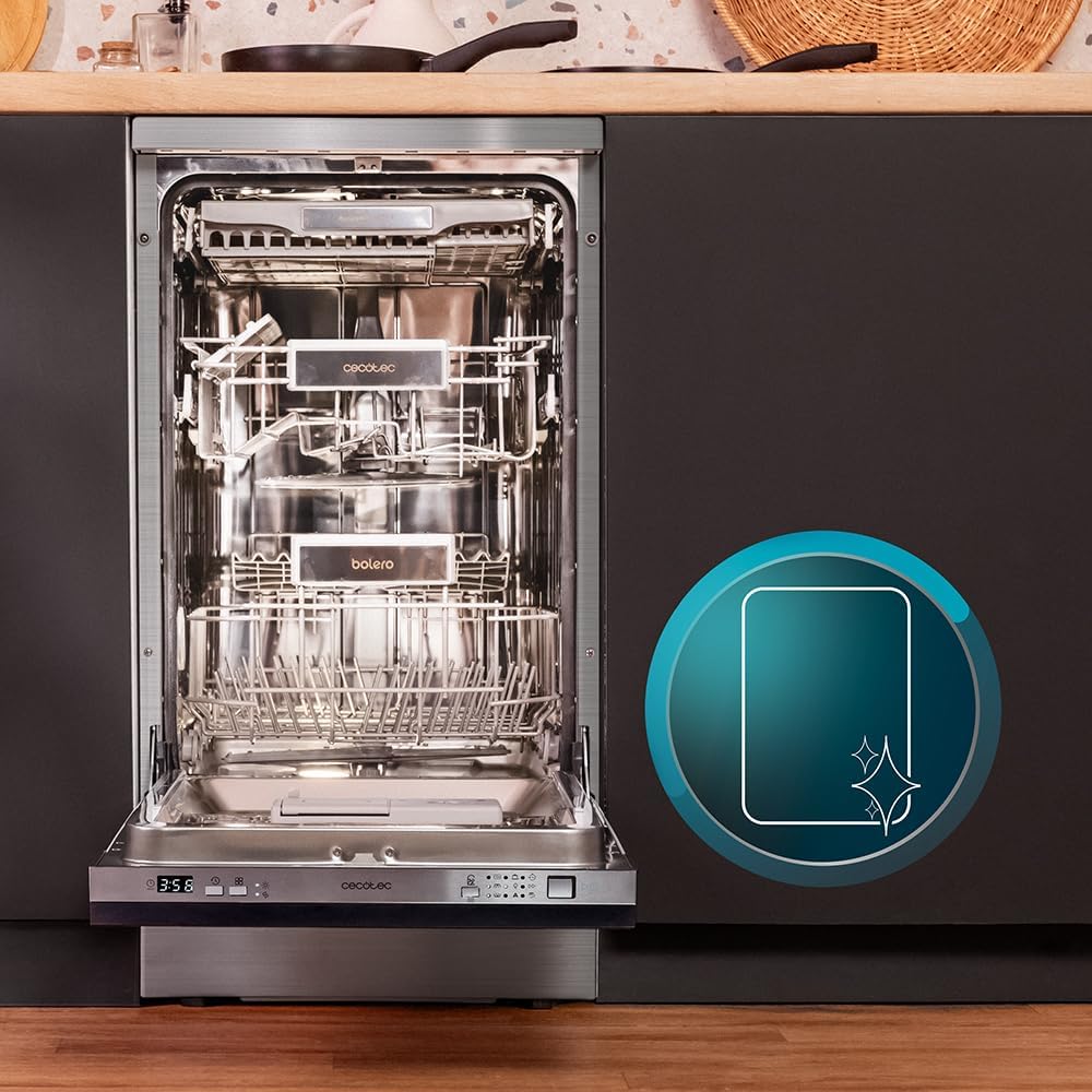 Cecotec - Bolero Aguazero 4101 Full-BI - 11 couverts - 6 programmes, faible conso, départ différé, AquaStop, 1850W, 4101