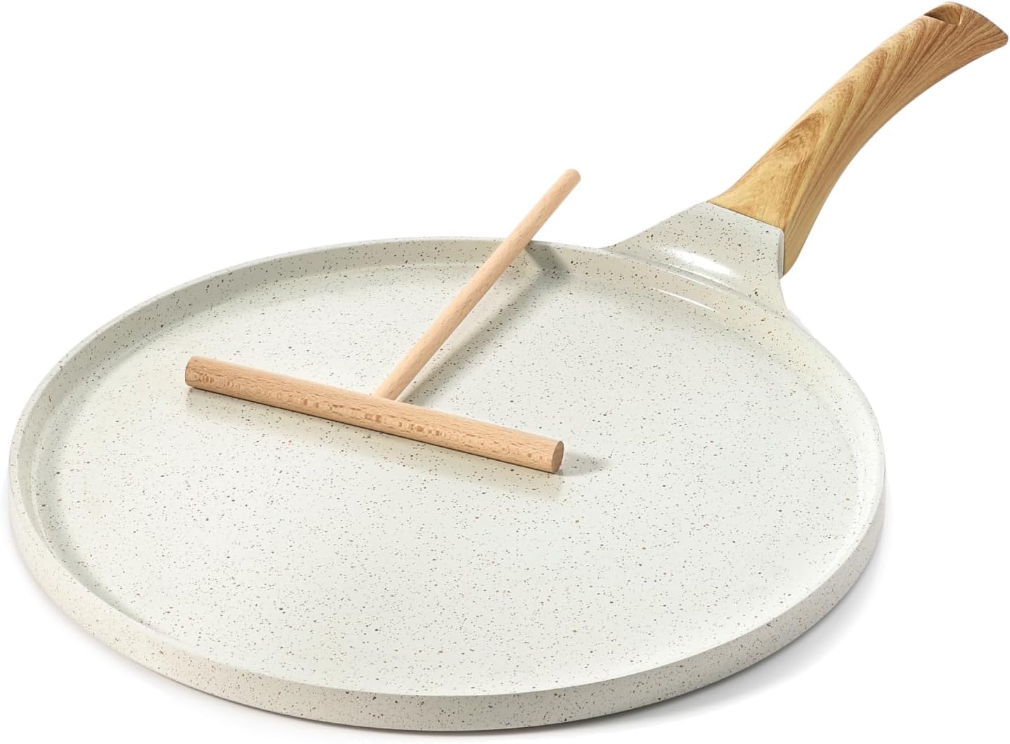 SENSARTE - Poêle à crêpes 30 cm - céramique, induction, manche ergonomique