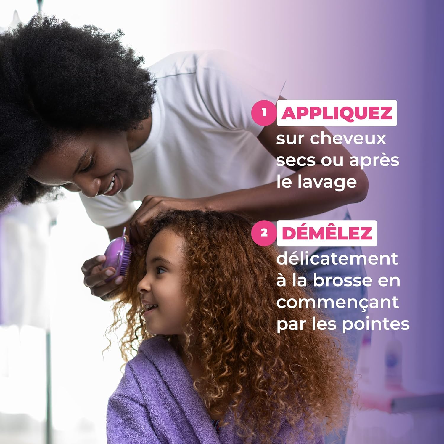 Les Secrets de Loly - Bubble Kurl - 250 ml - Spray démêlant enfants, cheveux bouclés, +99% naturel