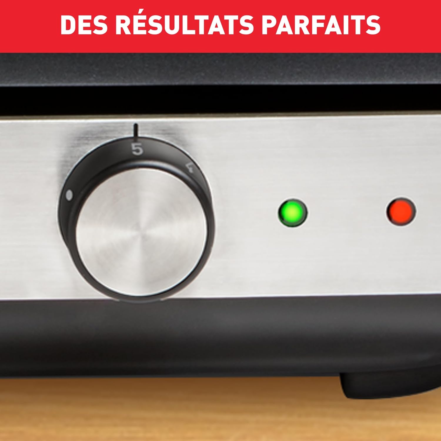 Tefal - Maxi Plancha inox XXL, 10/12 pers., antieclaboussures, thermostat réglable CB690D12