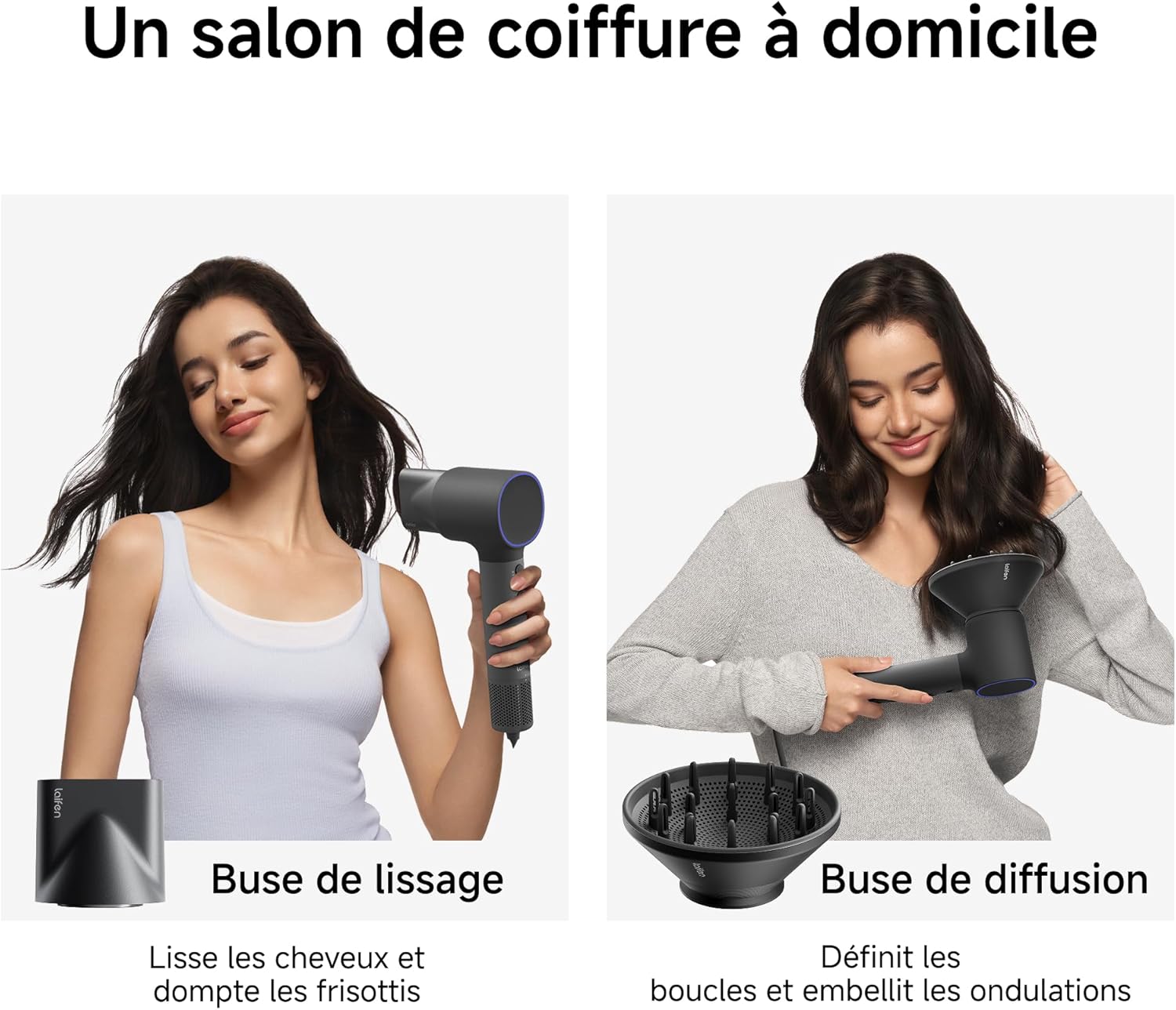 Laifen - Neo Sèche-cheveux - 390g - 200M ions, moteur 110k, 59dB