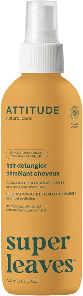 ATTITUDE - Démêlant Sans Rinçage - 240 mL - nourrissant, végan, avocado & orange
