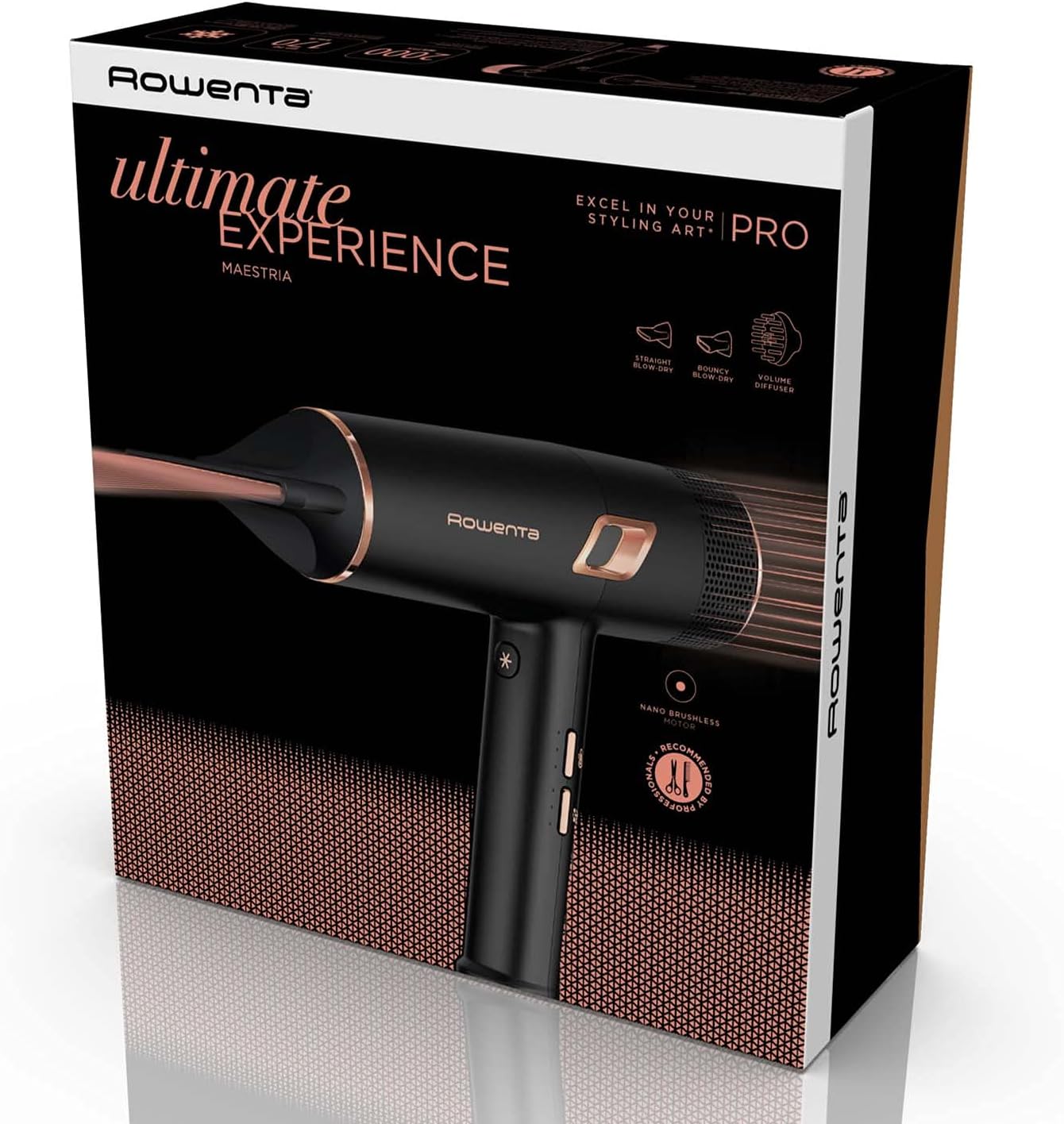 Rowenta - Maestria Ultimate Experience - 2000W ultra-léger, brillance, 3 accessoires - CV9920F0