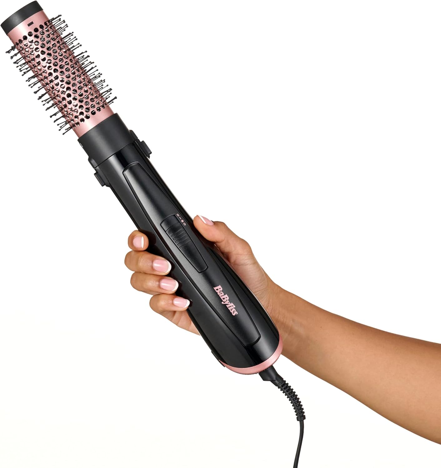 BaByliss - Brosse soufflante Perfect Finish - 3 embouts, ionique, 2 vitesses, bouton air froid - AS126E