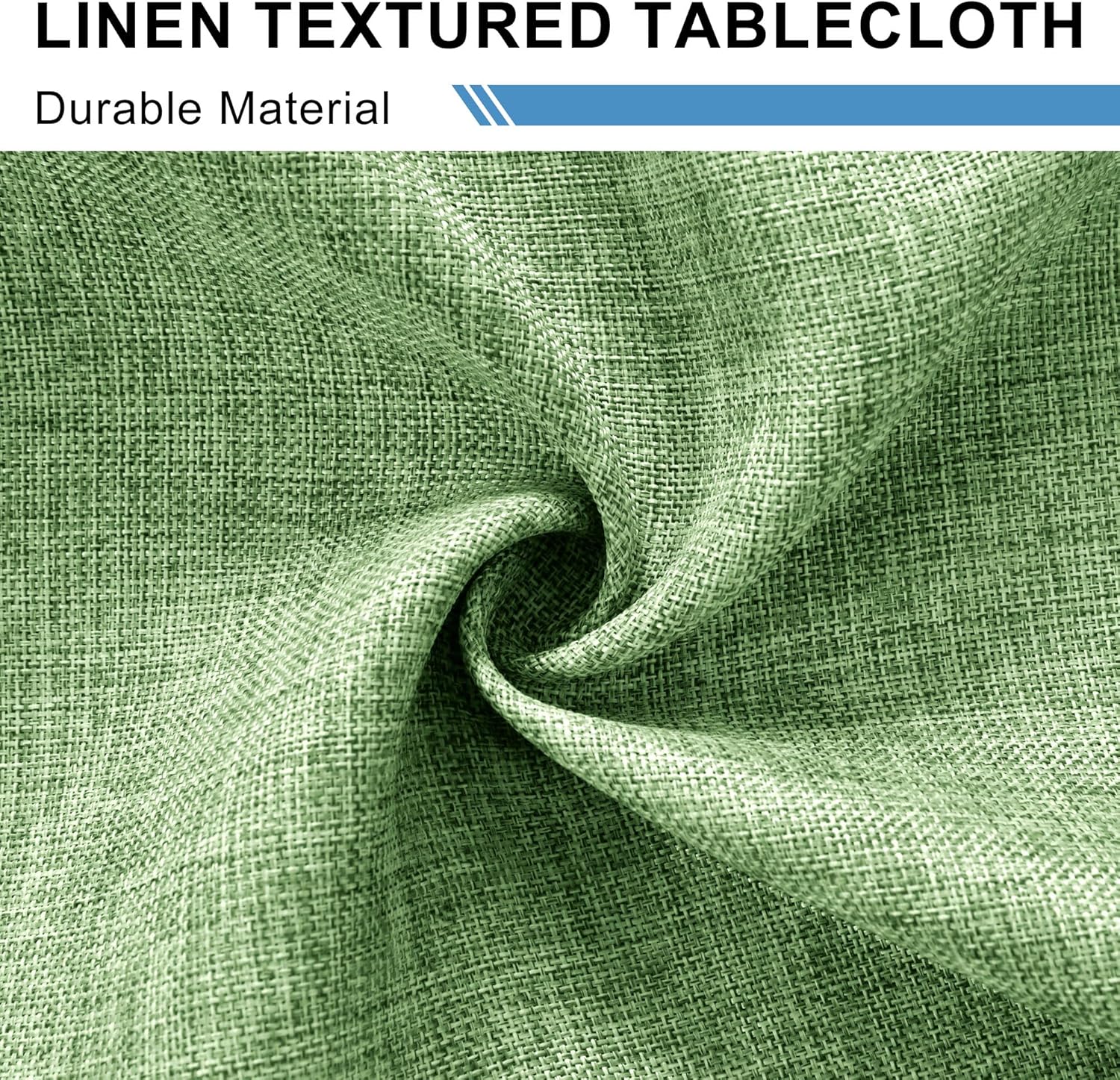 DWCN - nappe aspect lin - 135x200cm - lavable, imperméable, anti-tache