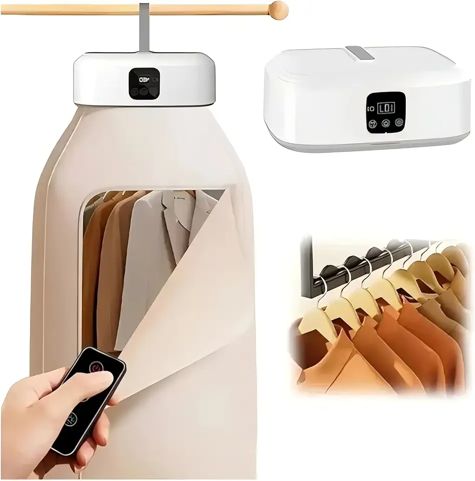 Sèche-linge portable pliable, 600W, minuterie, compact, pompe à chaleur