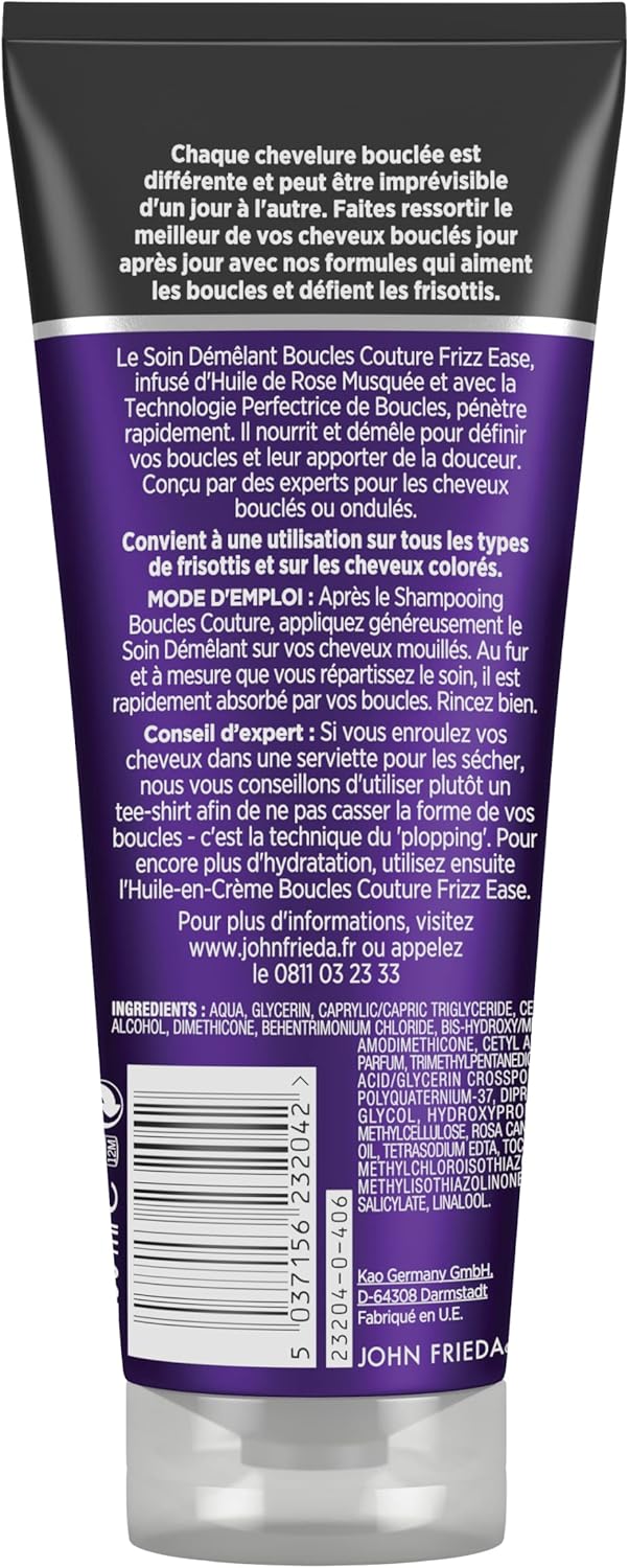John Frieda - Frizz Ease Boucles Couture - 250ml - soin démêlant, lot de 6
