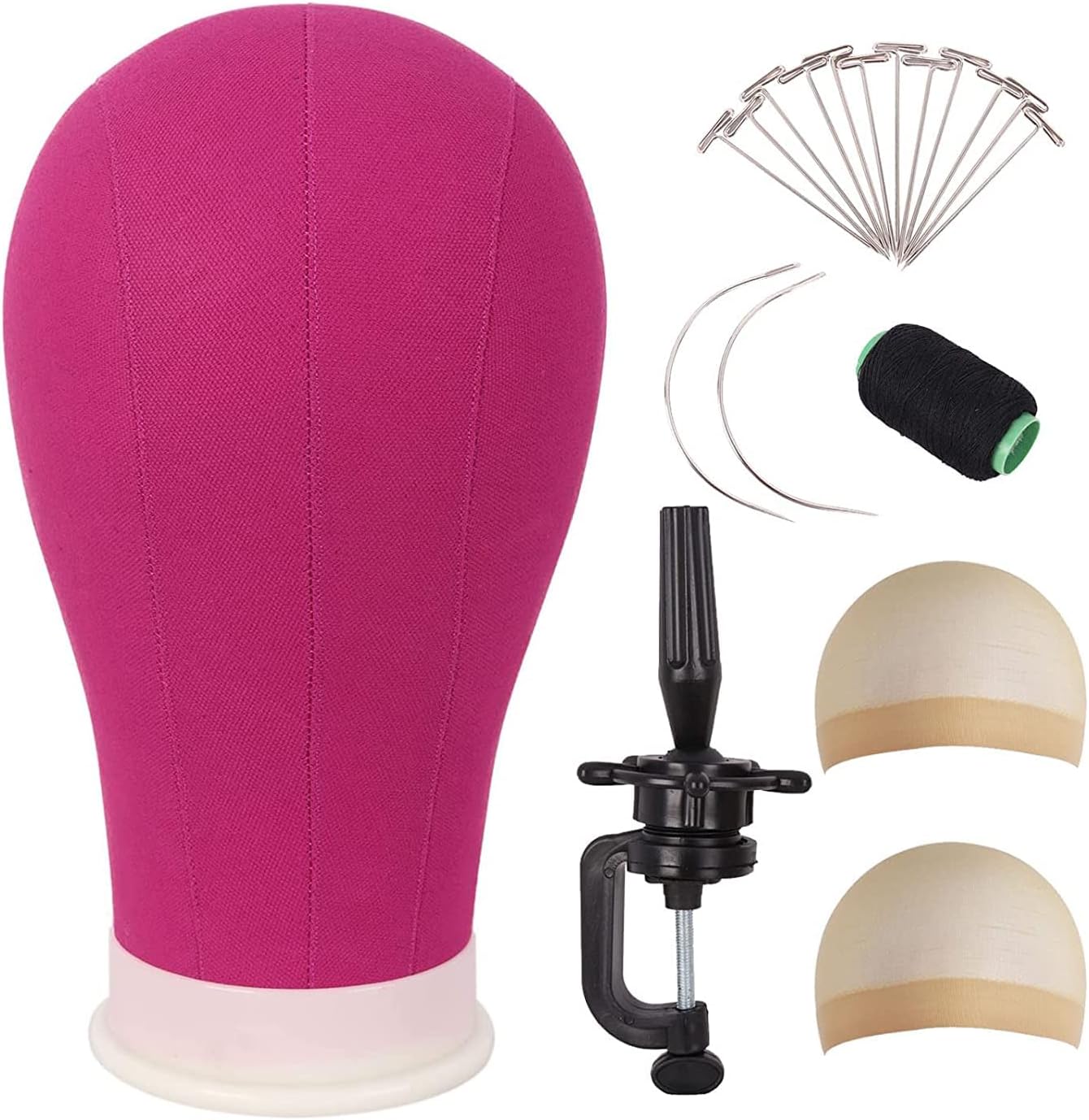 MapofBeauty - tête toile 23 pouces - support inclus - magenta