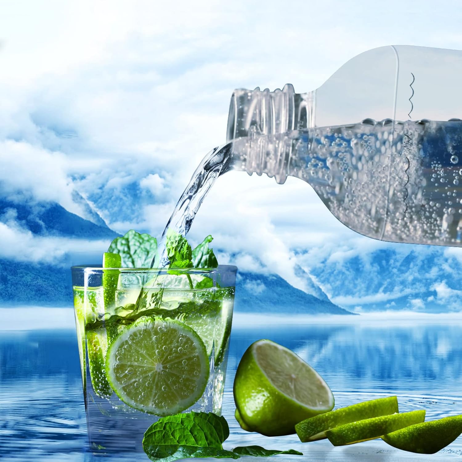 Mycket – bouteilles pour machine à soda – 1L x2 – PET réutilisable, sans BPA