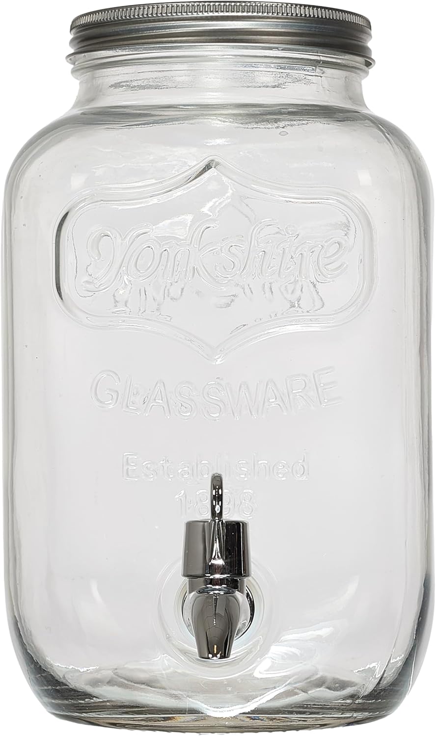 HOME DECO FACTORY - fontaine verre 4L robinet couvercle inclus KV7169