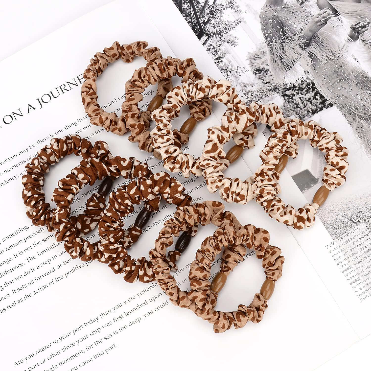 JessLab - élastiques cheveux soie satin - lot de 10 - doux sans dommage