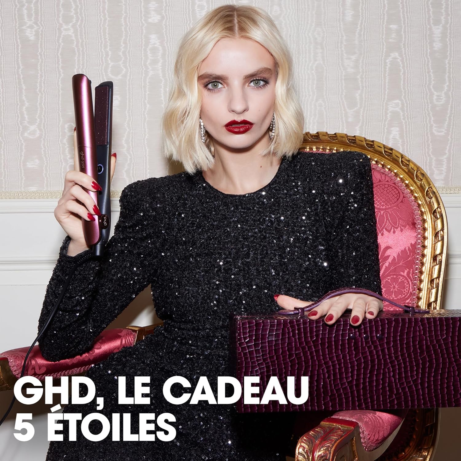 ghd - Lisseur Gold - design arrondi, brillance 65%+, sans chaleur extrême