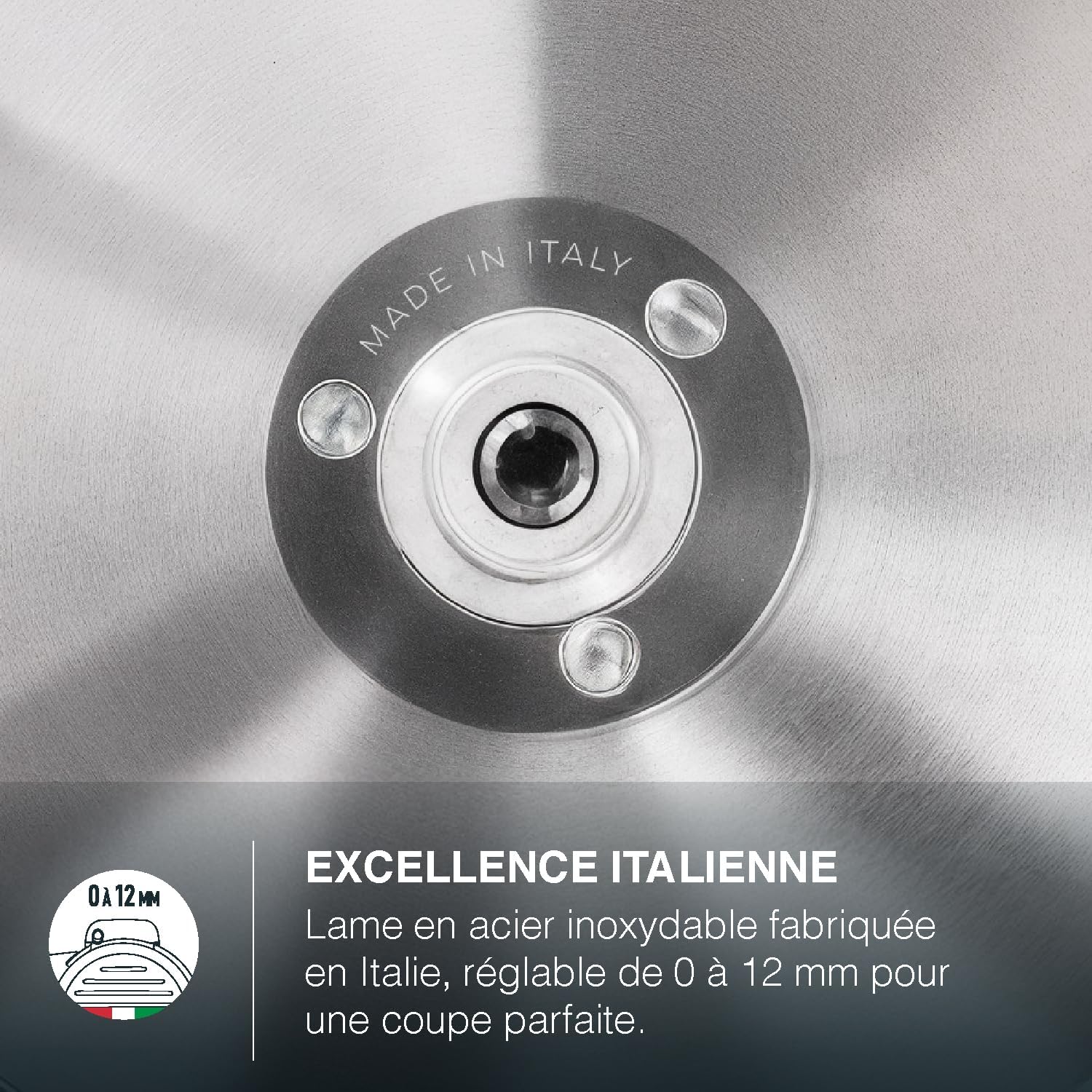 H.Koenig - trancheuse MSX252 - lame 25cm, coupe 0-12mm, aiguiseur intégré