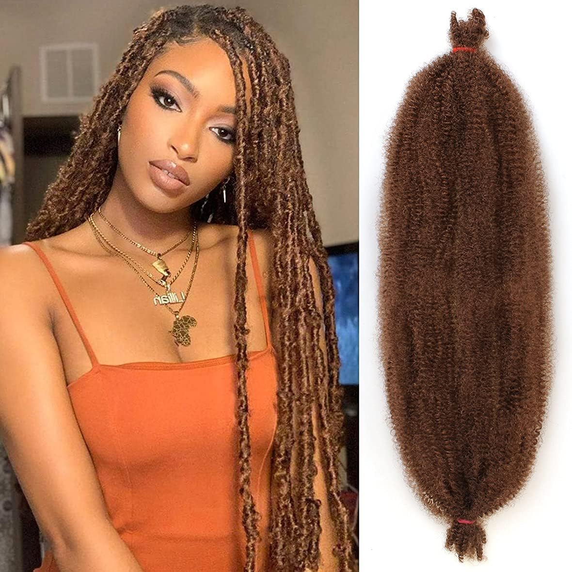 Xtrend - Extensions afro torsadées - 61 cm - 8 paquets, synthétiques, 30#