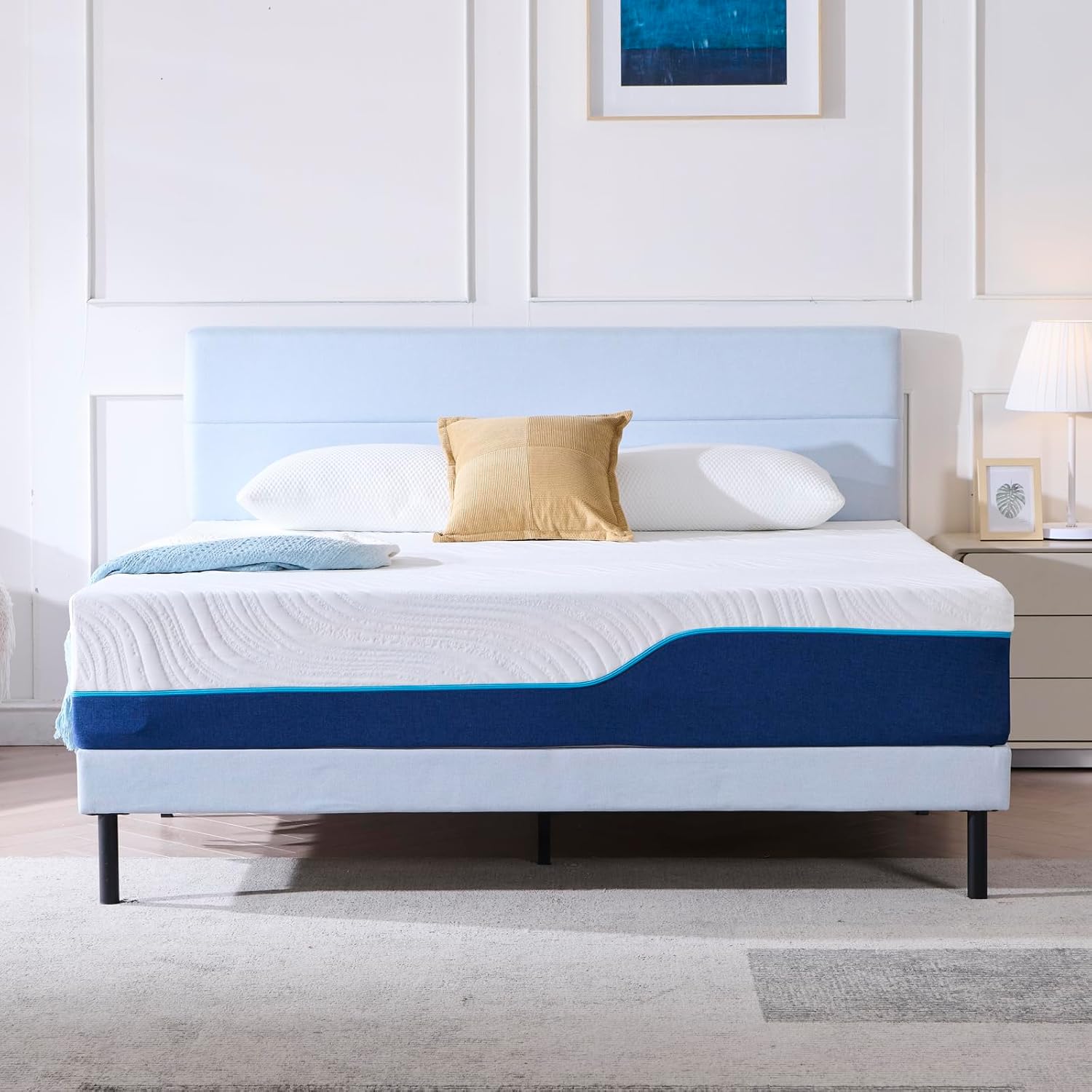 Matelas - orthopédique réversible 140x190cm, 7 zones, mémoire de forme