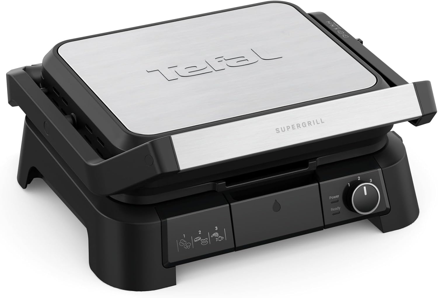 Tefal - SuperGrill 3-en-1, thermostat réglable, 2000W - GC510DE0