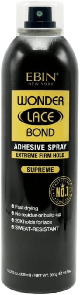 EBIN New York - Wonder Lace Bond Supreme - 420ml - spray adhésif durable SUPREME