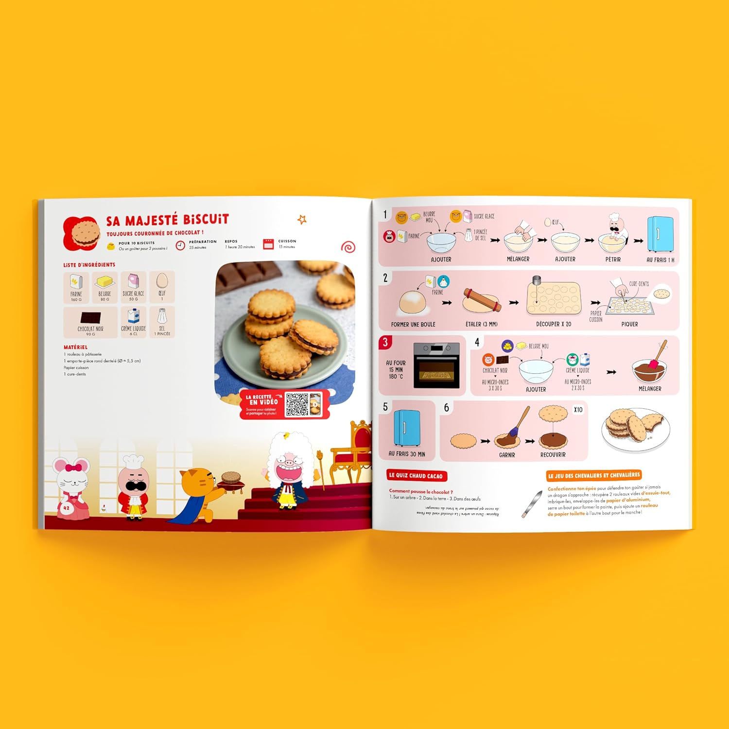 Livre de recettes - Goûters faits maison - coffret créatif - Pâtisserie enfant
