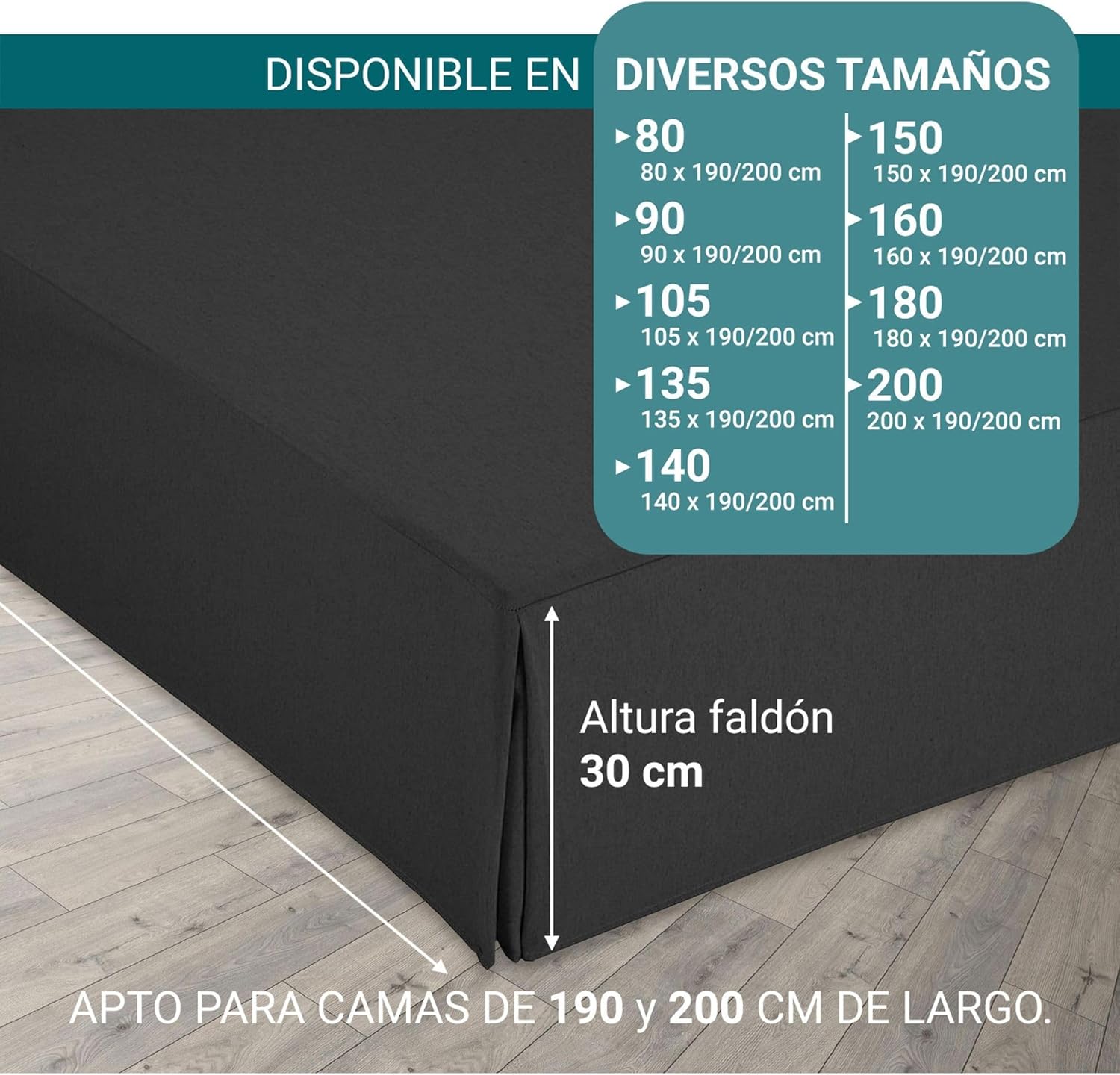 Drap-housse de canapé - 90x190/200 cm - antidérapant, respirant, fabrication Espagne