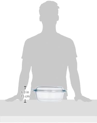 Pyrex - cocotte ronde - verre, 4,9 L, résistante - 118A000