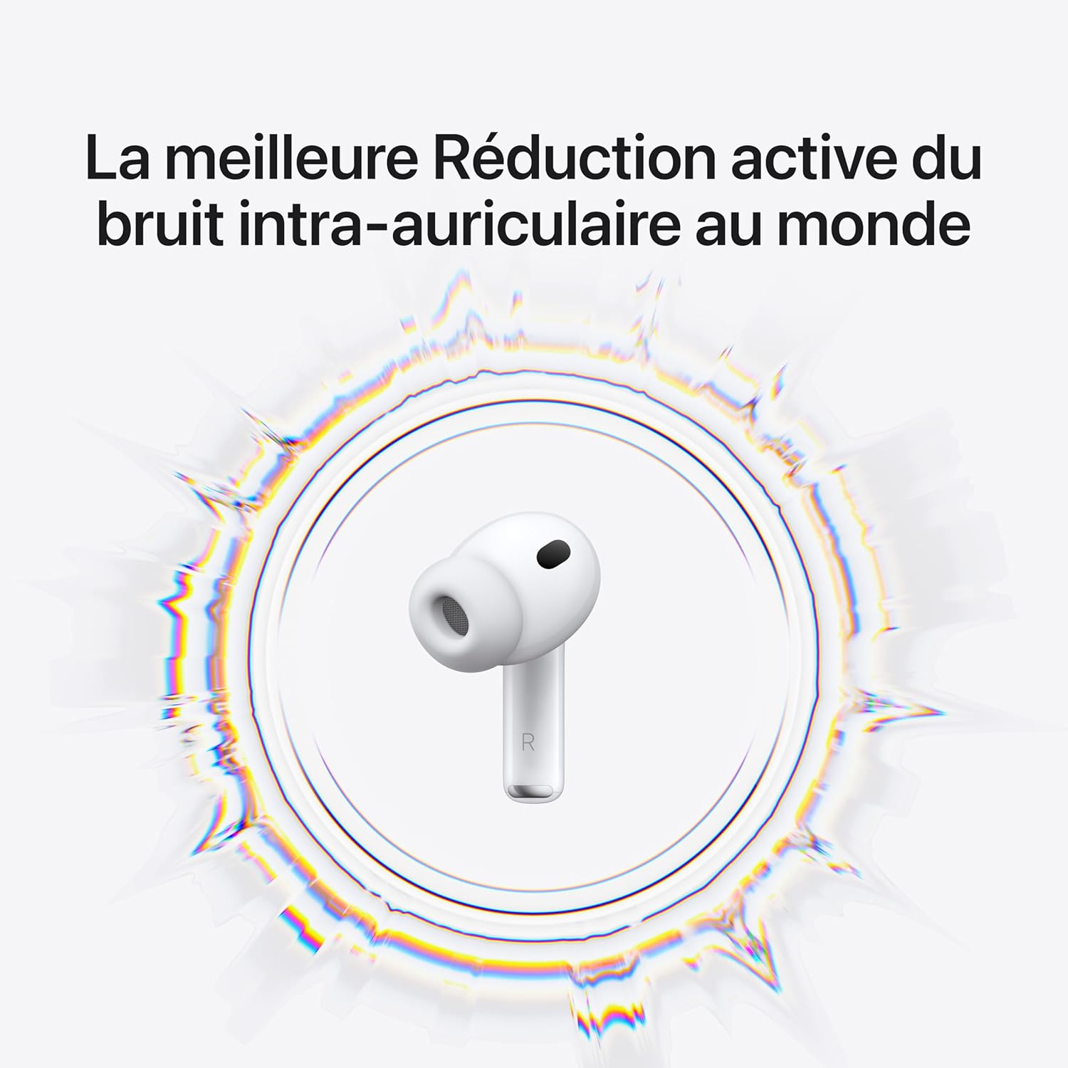 Apple - AirPods Pro 3 - écouteurs sans fil, ANC, détection cardiaque, audio spatial, USB-C