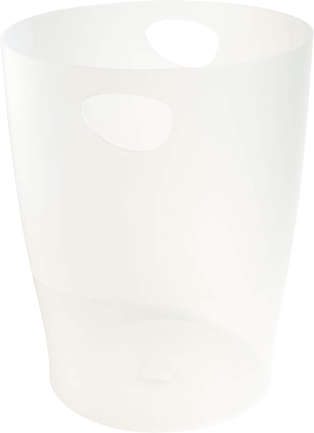 Exacompta - corbeilles à papier Ecobin 15L - 26,3x26,3x33,5 cm - poignées, opaque givré - 45357D