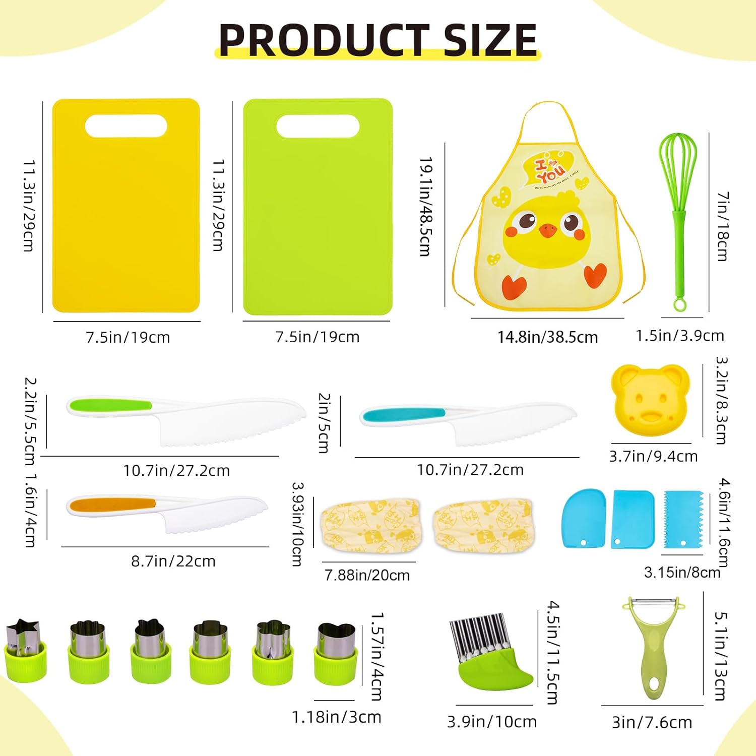 AIXMEET - Kit couteau sécurité enfant Montessori - dès 3 ans - cuisine fruits légumes