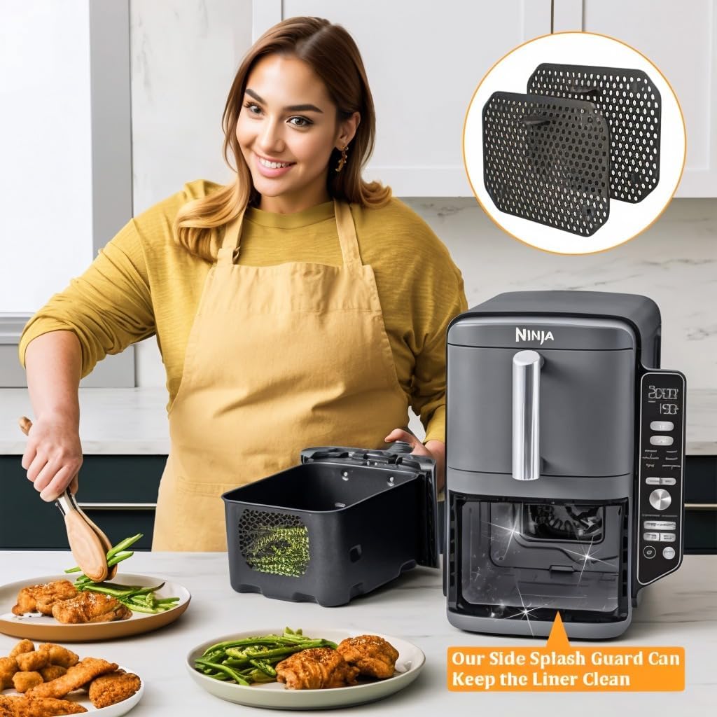 Grille anti-projection pour air fryer – silicone réutilisable, accessoires compatibles XL, SL400EU & SL300EU