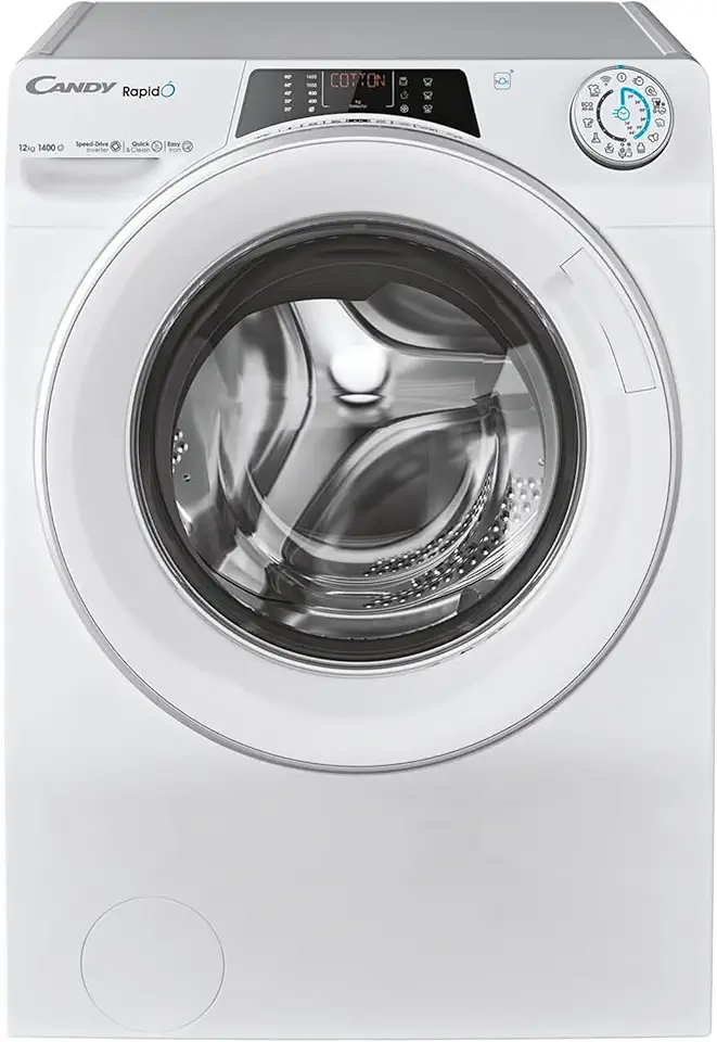 Candy - lave-linge série RO - 12kg, 1400trs, WiFi - 85x60x67cm - RO14126DWMST-S