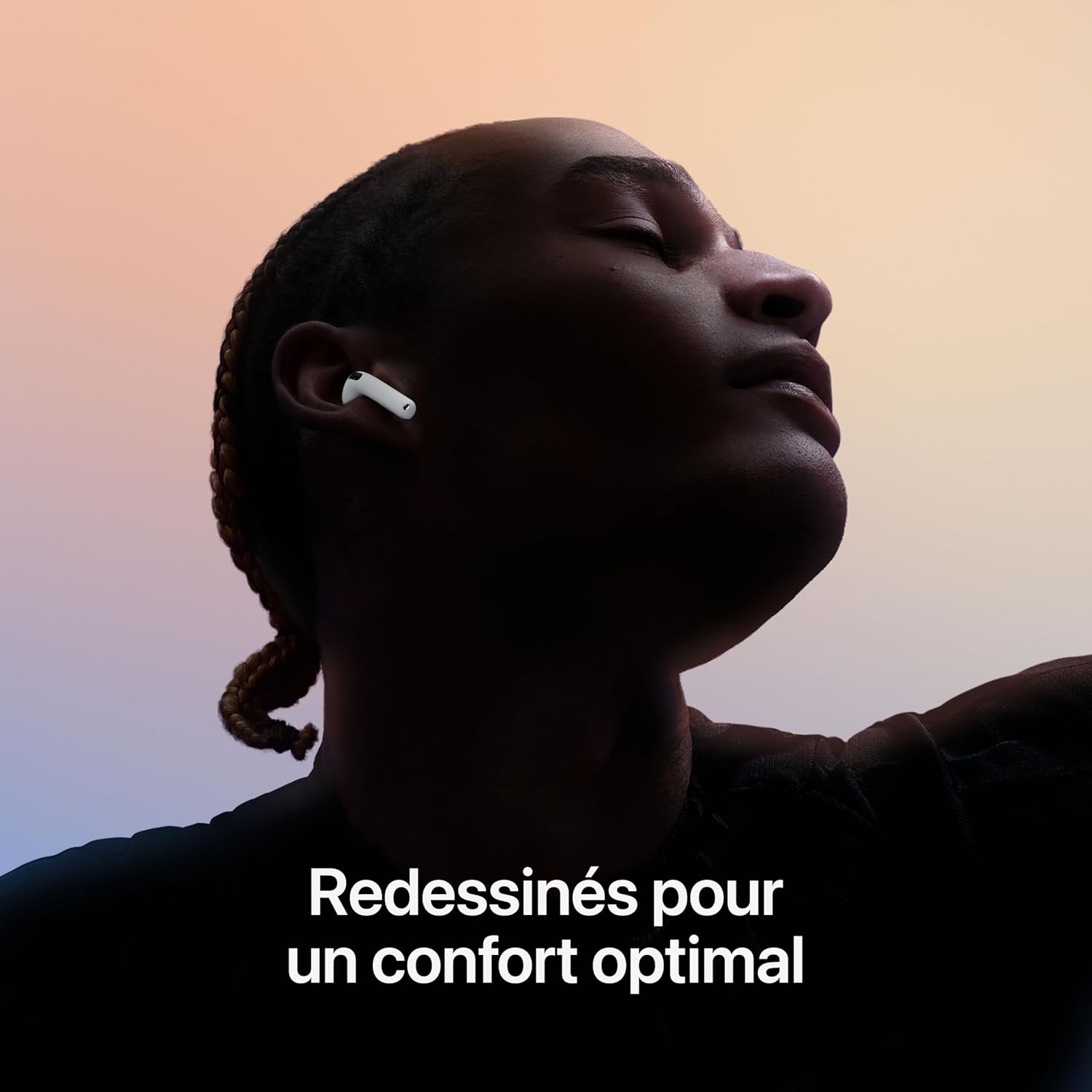 Apple - AirPods 4 - écouteurs sans fil, Bluetooth, H2, USB-C, 24h