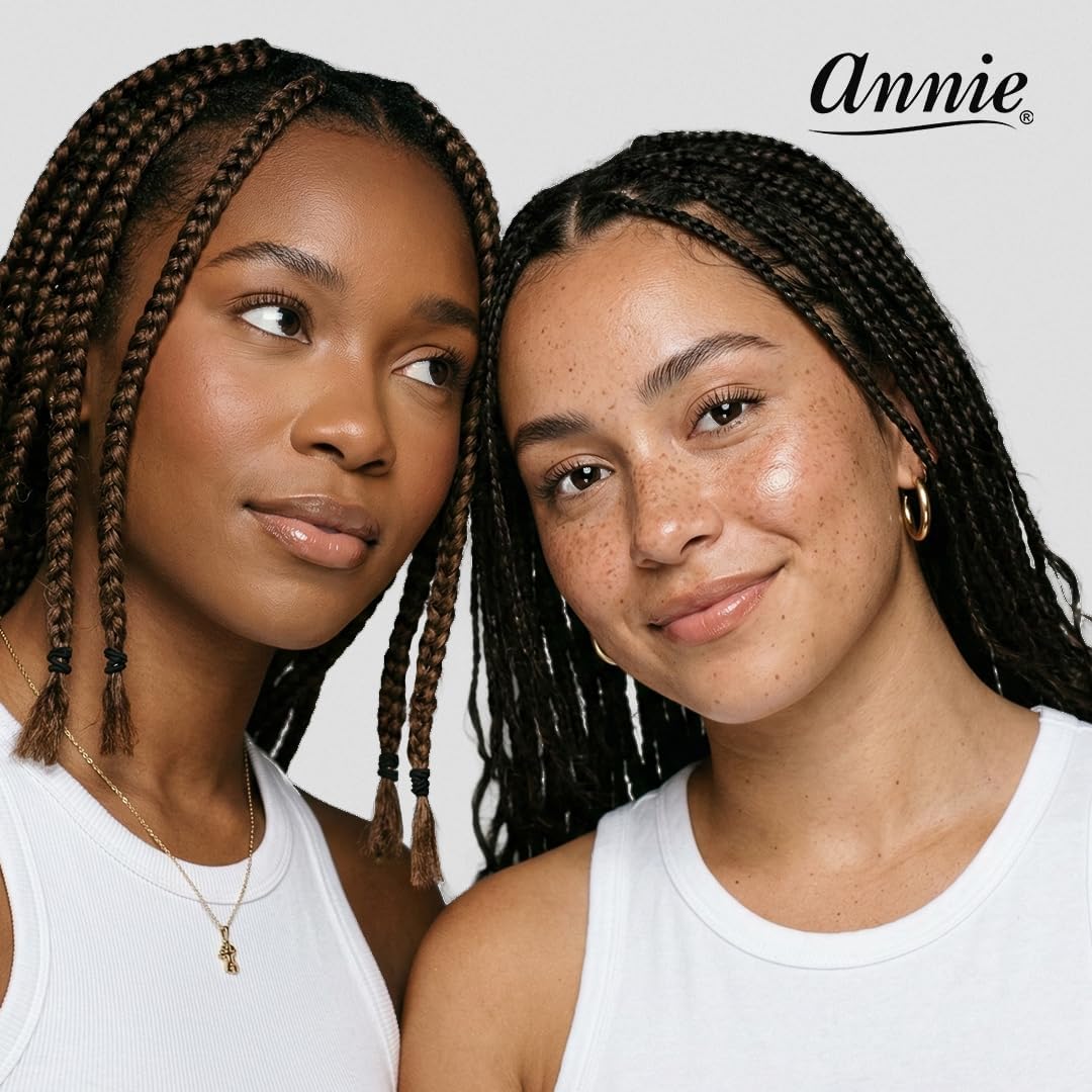 Annie - Elastiques cheveux noirs - résistants - lot idéal coiffure