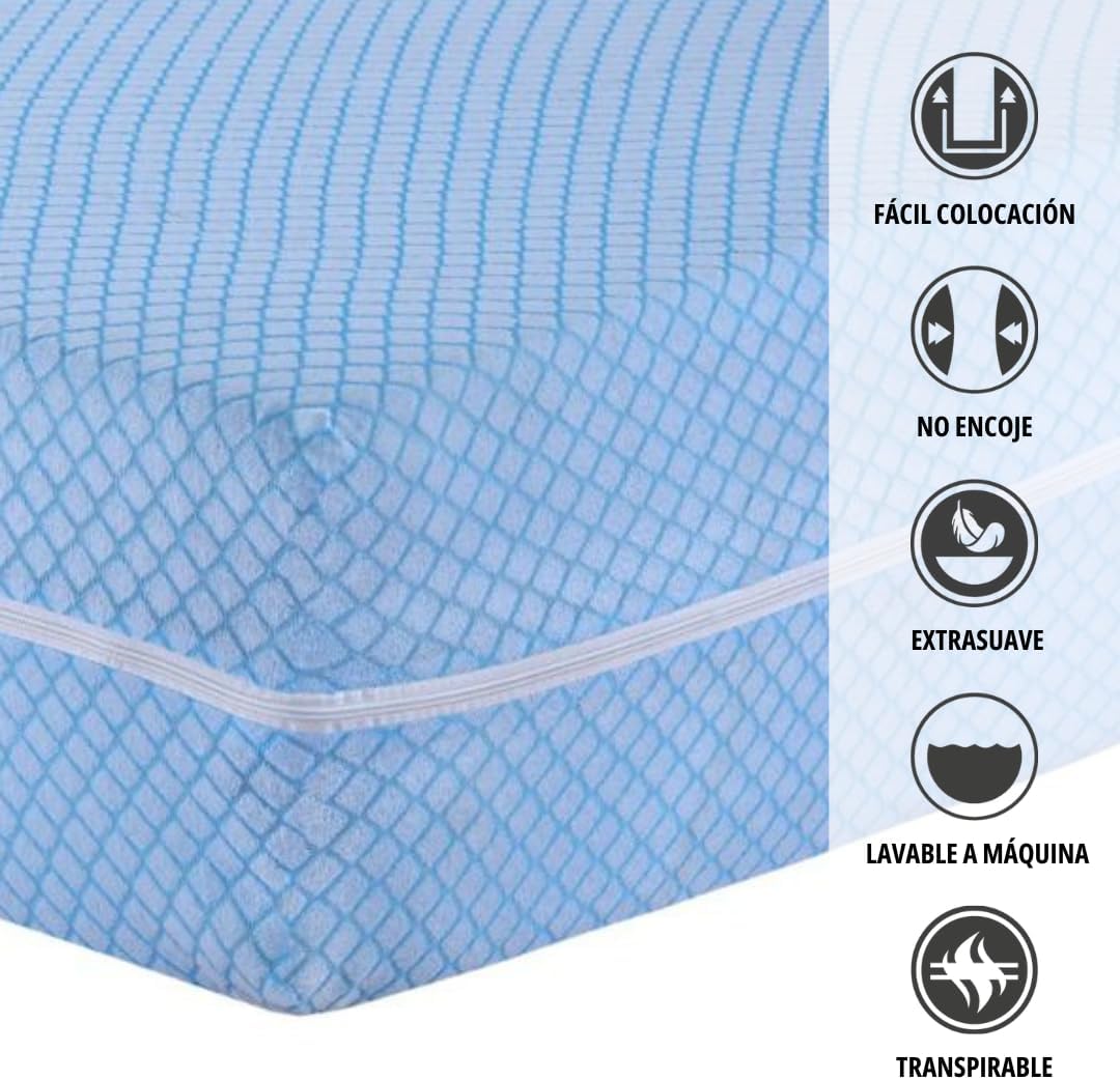 Degrees Home - Teide - 90 cm - housse matelas, anti-acariens, respirante