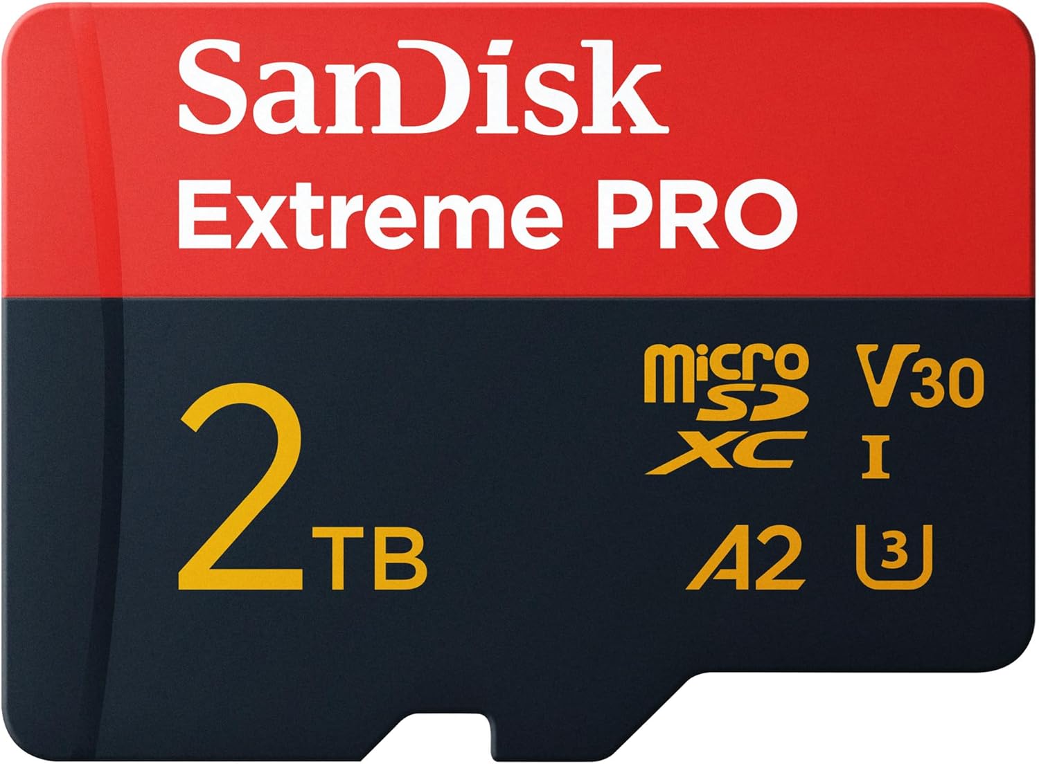 SanDisk - Extreme PRO microSDXC 2 To - 250 Mo/s, 4K, A2, UHS-I, V30