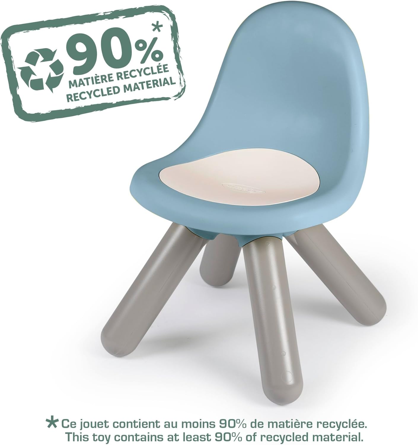 Smoby - Kid Chaise Life bleue - 18 mois+ - intérieur/extérieur, anti-UV, recyclée