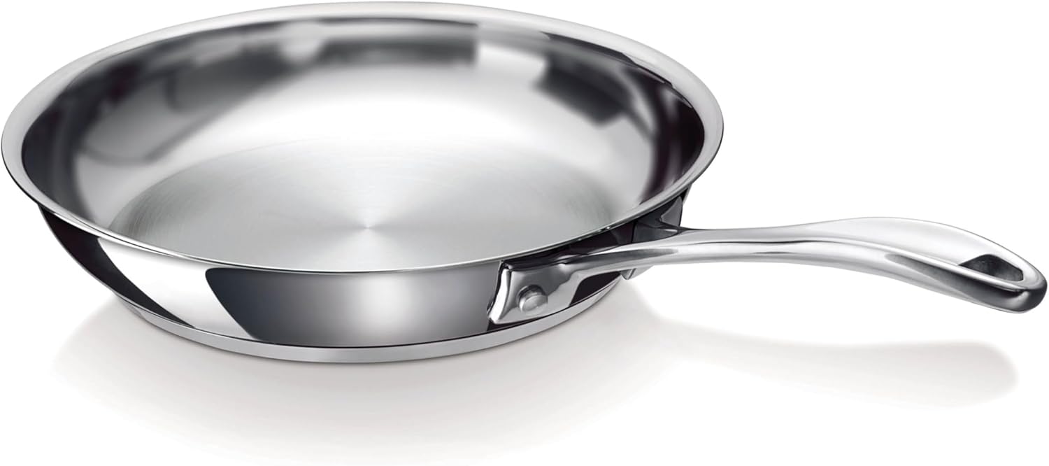 Beka - Poêle à frire Chef acier inoxydable 26 cm, blanc, 12068374