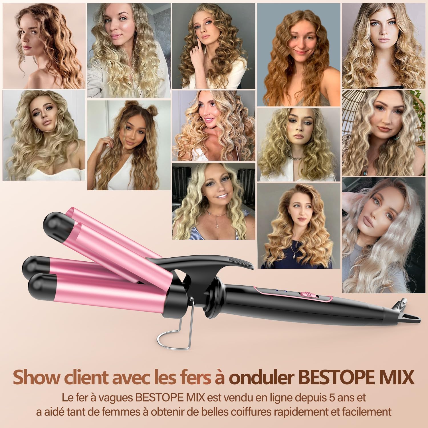 BESTOPE - Boucleur 3 Tête - 22mm - 2 températures, chauffe rapide