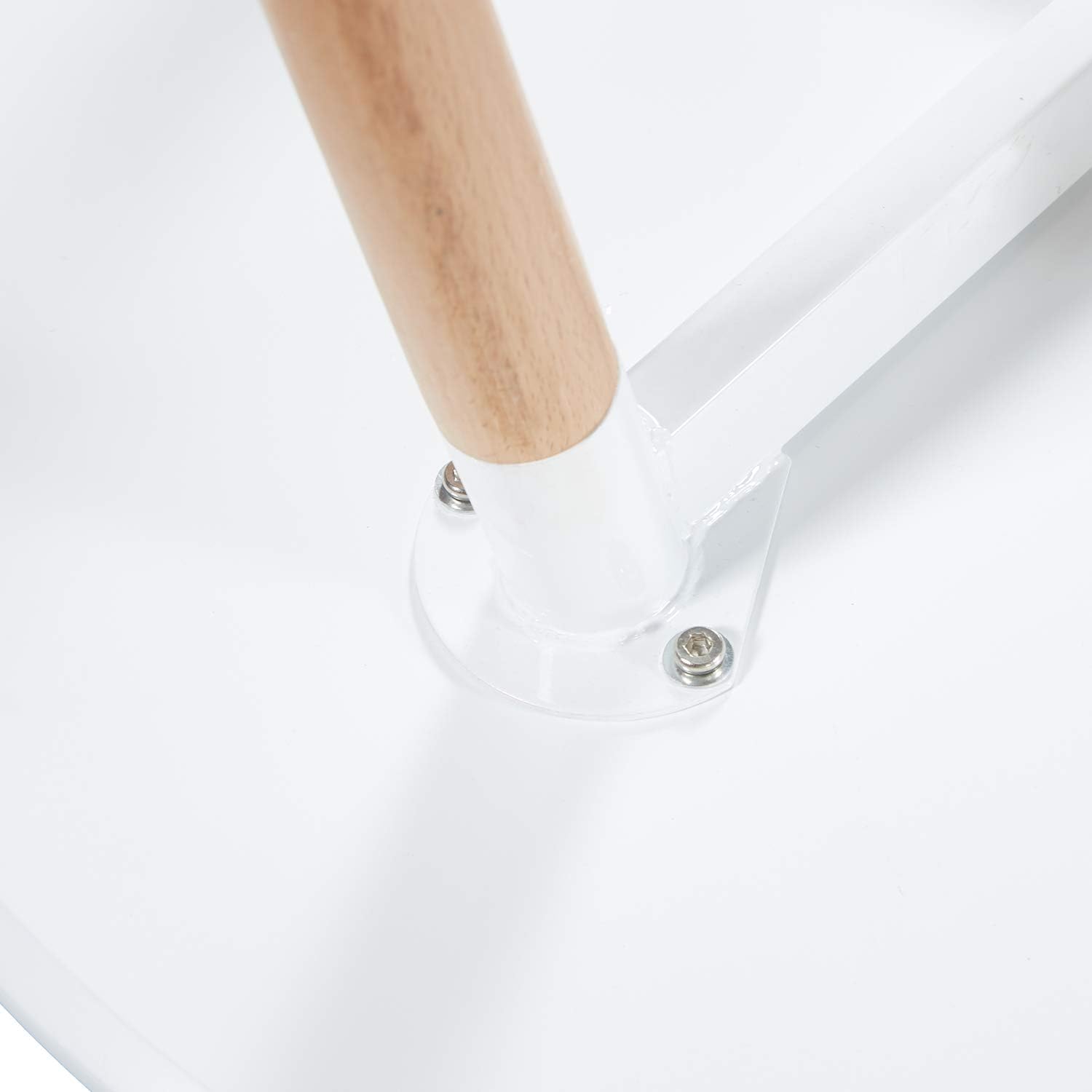 H.J WeDoo - table ronde scandinave - 80cm - bois blanc, style moderne