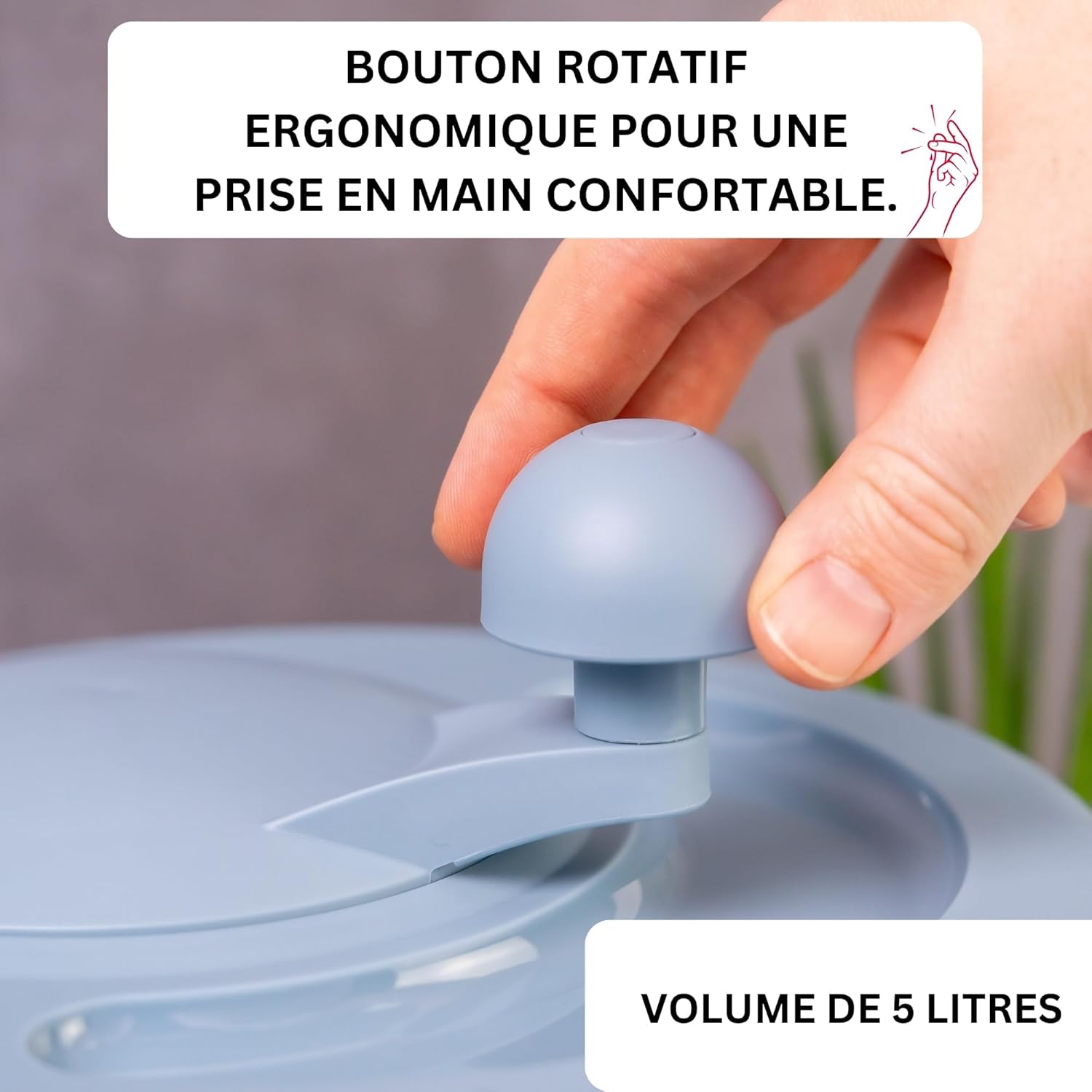 Westmark - Fortuna - 5L, 26cm - essoreuse à salade, sans BPA
