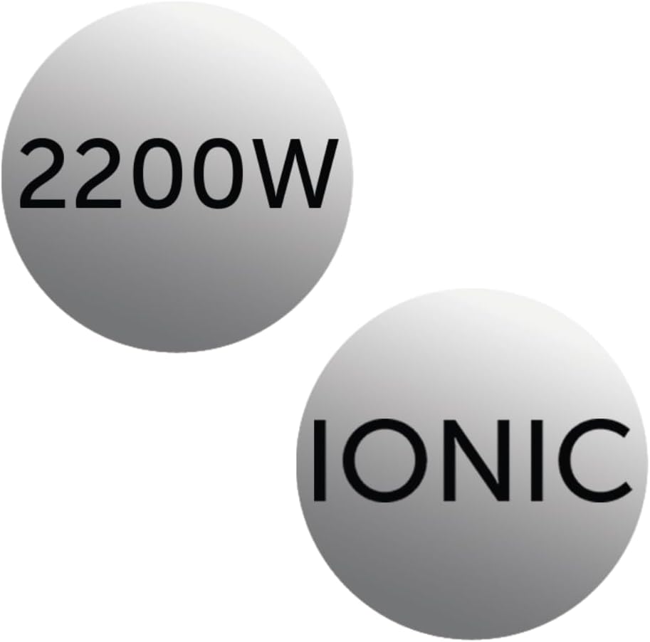 Remington - Sèche-cheveux Ionic Dry - 2200W, léger, 3 temp., 2 vitesses, D3198