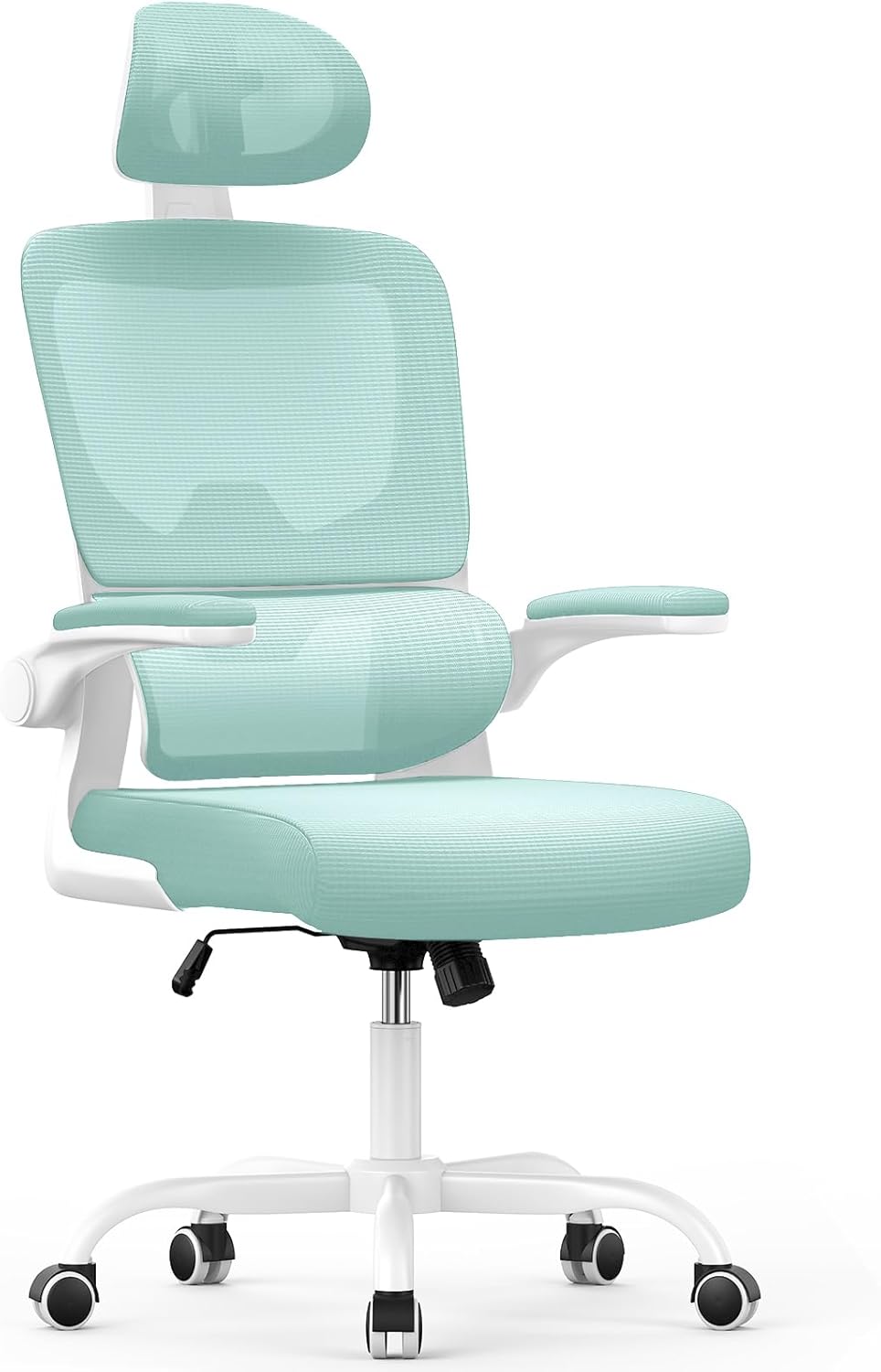 Chaise de bureau ergonomique - support lombaire réglable - dossier, appui-tête ajustables, accoudoirs réversibles, maill