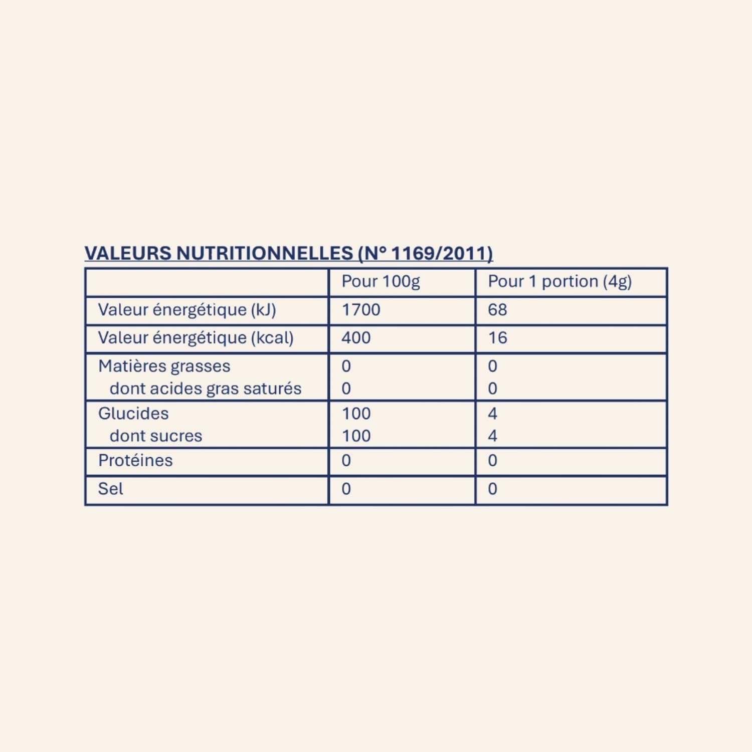 Fountain - sucre en dosettes individuelles - 4g x 100 - boîte distributrice