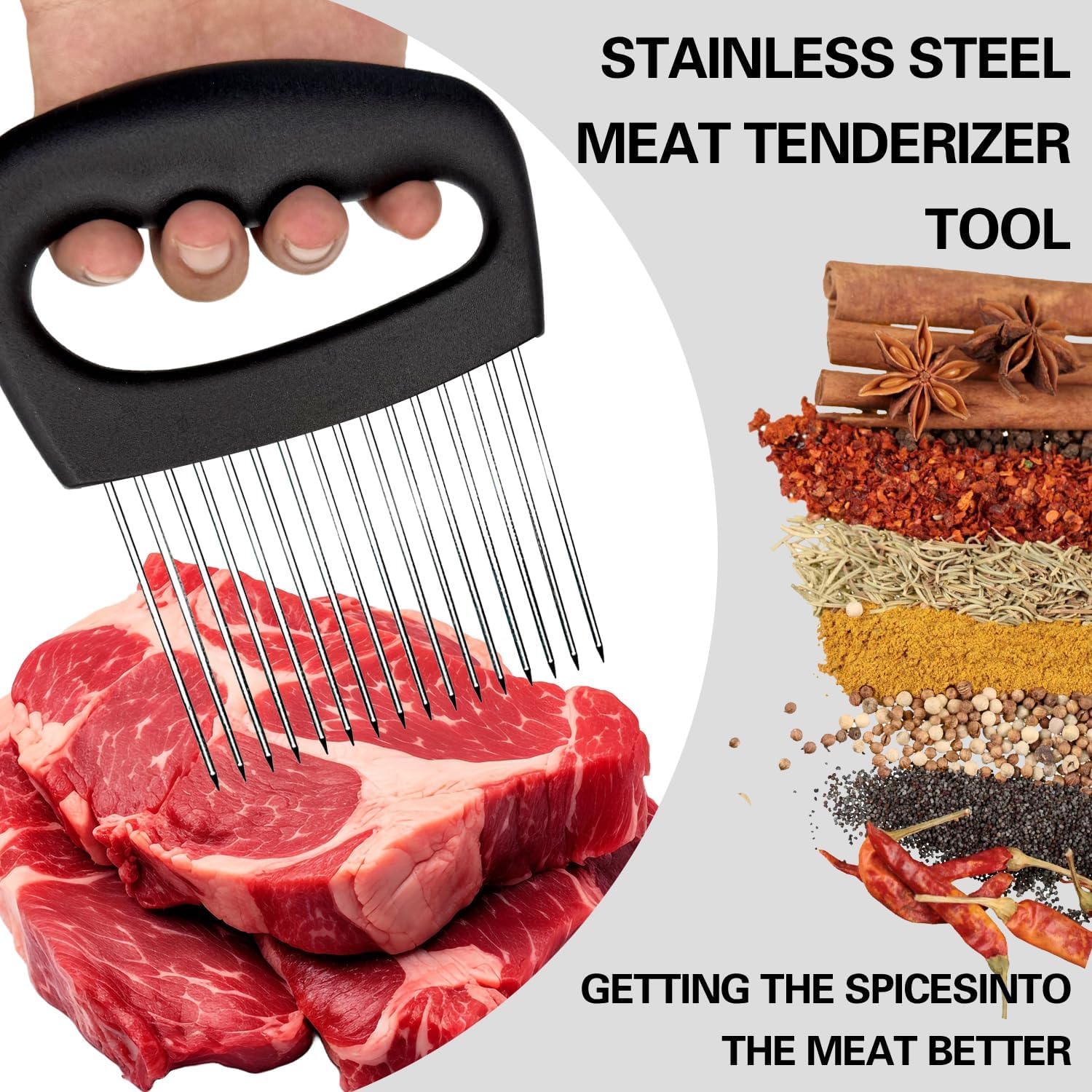 Trancheuse d'oignons extra large - inox - 16 aiguilles - coupe légumes et tomates